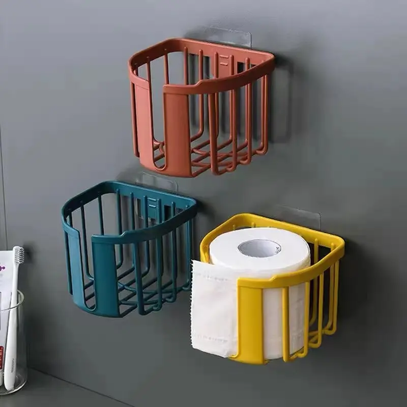 [68778] TEMPAT PENYIMPANAN KOTAK TISU TOILET TEMPEL TIDAK BERBEKAS BX100