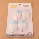 (WC-134) SHUANG KAPSTOCK GANTUNGAN TEMPEL MOTIF NANAS HOOK ISI 4PCS BX20 BX160
