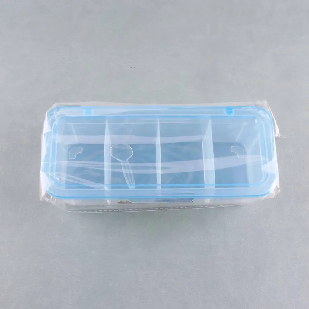 [77412] (8-49) CONTAINER BOX SEASONING KOTAK BUMBU 4 SEKAT BX144