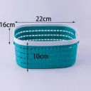 (8301) KERANJANG MOTIF ANYAMAN ROTAN PERSEGI BX25 BX200