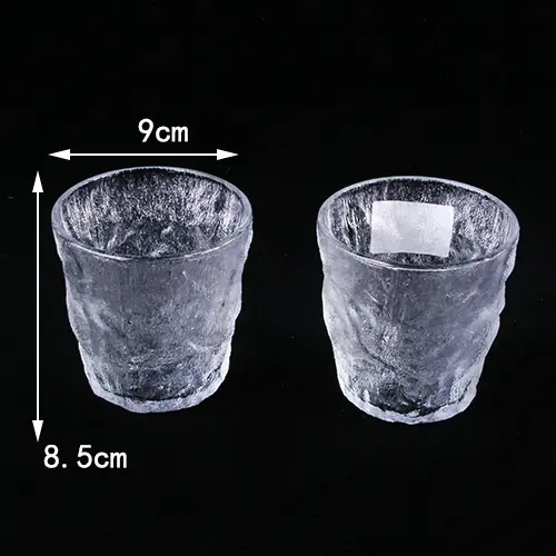 (PK89093) (1 PCS) GELAS KACA MOTIF ES BEKU 300ML BX72