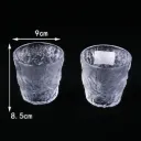 (PK89093) (1 PCS) GELAS KACA MOTIF ES BEKU 300ML BX72