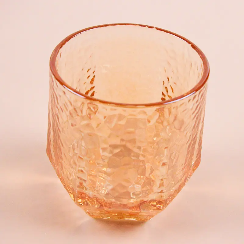 [94092] (1 PCS) GELAS SEGI ENAM DIAMOND WARNA ABU-ABU AMBER 270ML BX72