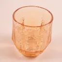 (1 PCS) GELAS SEGI ENAM DIAMOND WARNA ABU-ABU AMBER 270ML BX72