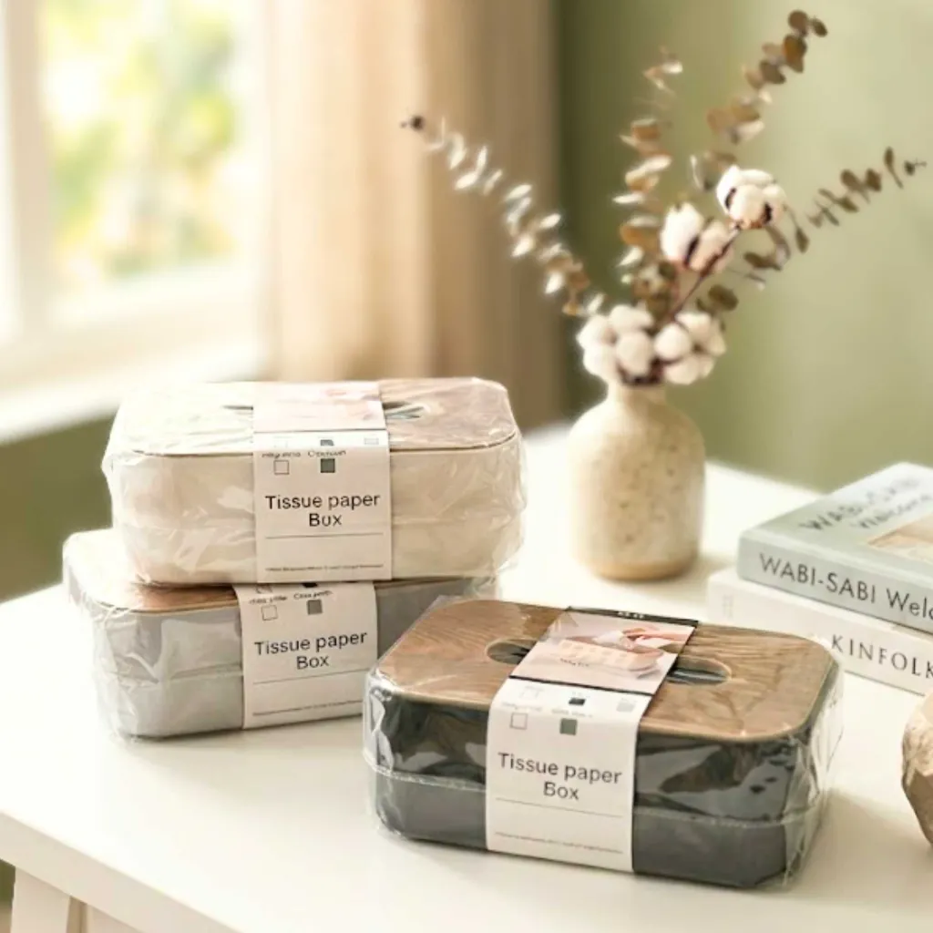 (101) KOTAK TISU AESTHETIC TISSUE BOX MINIMALIST TEKSTUR