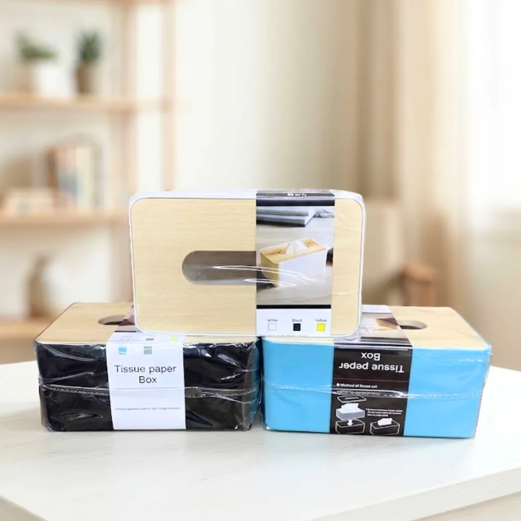 [6977404341944] (104) KOTAK TISU TEMPAT BOX TISSUE ABU MINIMALIST