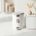 (0809) TEMPAT SAMPAH BUNDAR DENGAN TUTUP HANDSFREE AESTHETIC