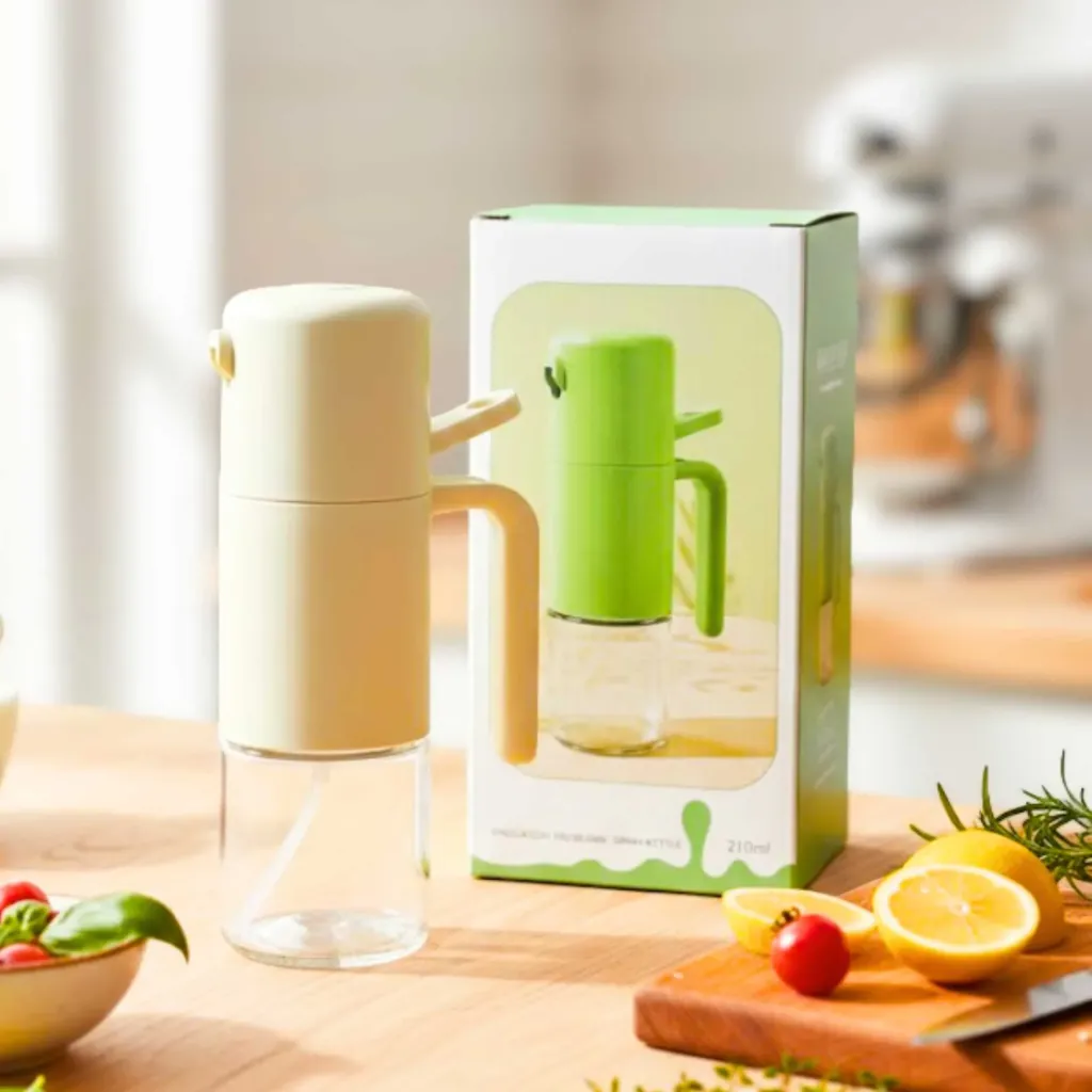 [6973925590687] (6028) BOTOL MINYAK WADAH KACA OIL SPRAY DISPENSER 210ML