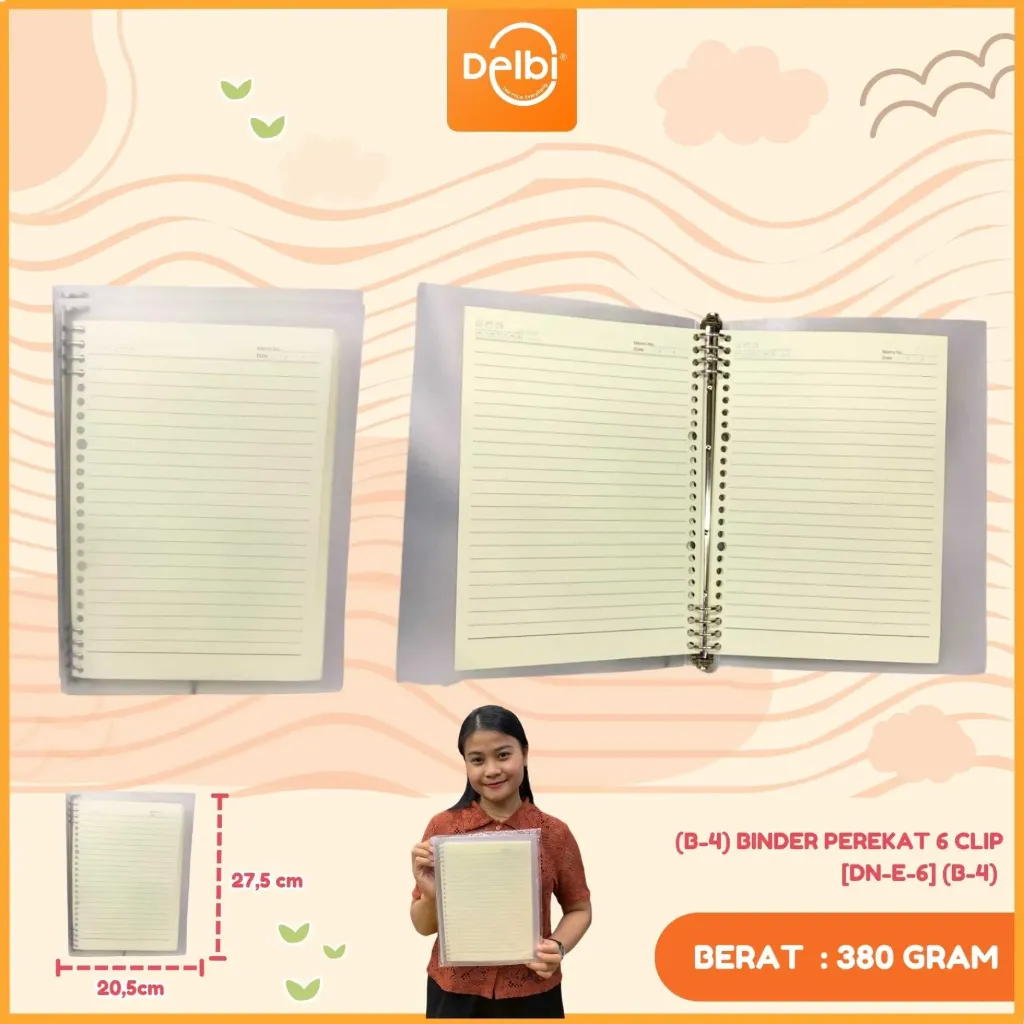 [6936112025819] (B-4) BINDER PEREKAT 6 CLIP