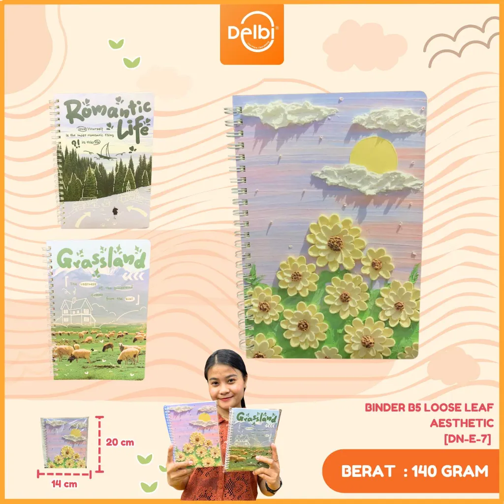 BINDER B5 LOOSE LEAF AESTHETIC