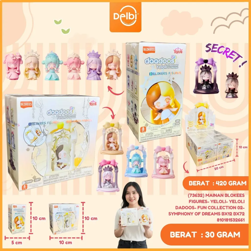 [810181532661] (73632) Mainan Blokees Figures- Yeloli- Yeloli Dadoos- Fun Collection 02- Symphony of Dreams BX12 BX72