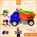MAINAN MOBILAN SAND TRUCK DUMP KTG + SEKOP PASIR TRUK PLASTIK PP BX42