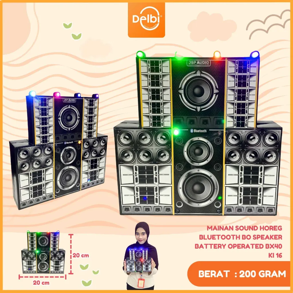 MAINAN SOUND HOREG BLUETOOTH BO SPEAKER BATTERY OPERATED BX40