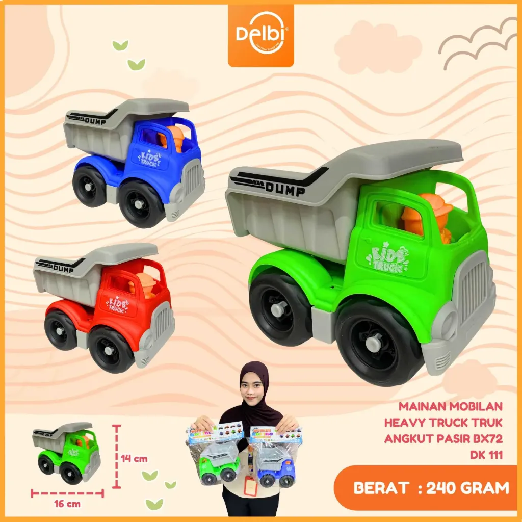 MAINAN MOBILAN HEAVY TRUCK TRUK ANGKUT PASIR PLASTIK PP BX72