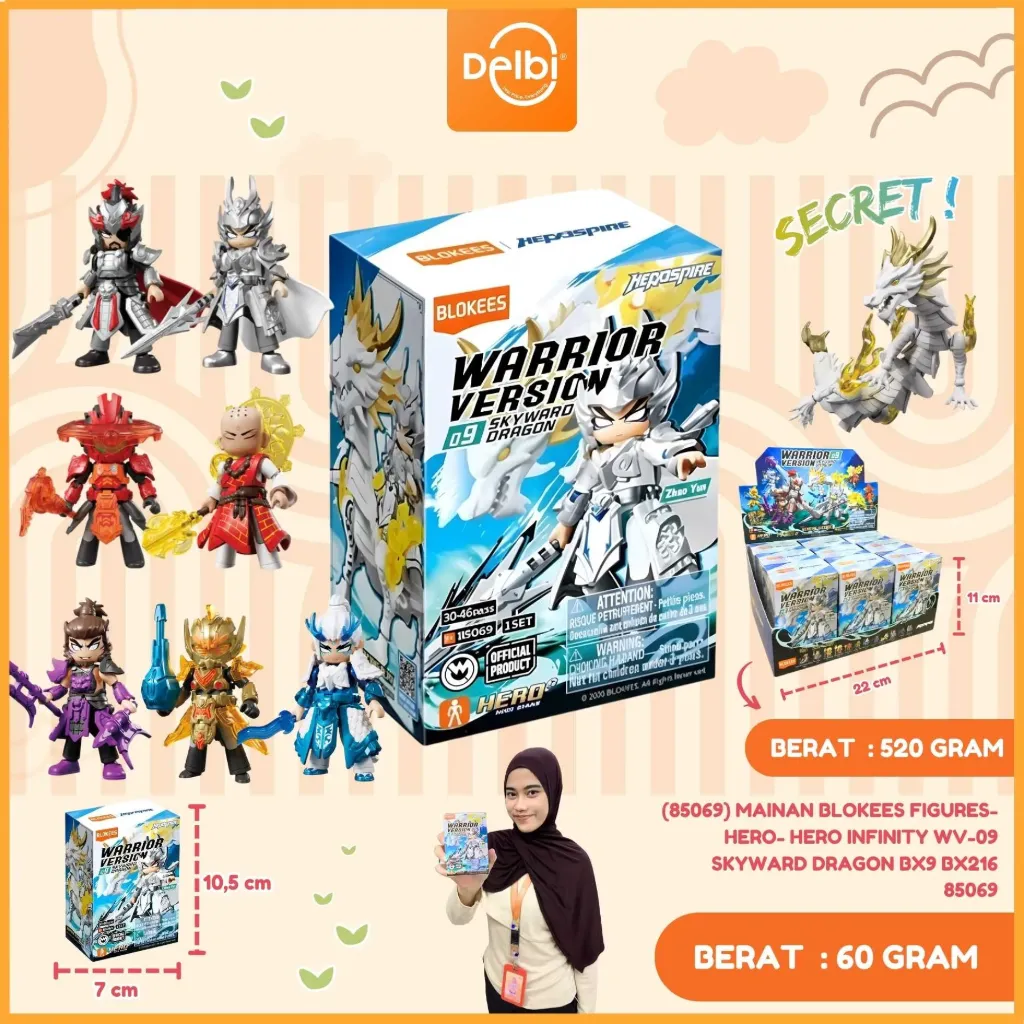 [810181533293] (85069) Mainan Blokees Figures- Hero- Hero Infinity WV-09 Skyward Dragon BX9 BX216