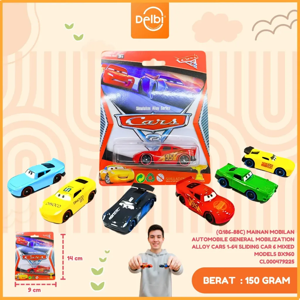 [CL000479225] (Q186-88C) MAINAN MOBILAN AUTOMOBILE GENERAL MOBILIZATION ALLOY CARS 1-64 SLIDING CAR 6 MIXED MODELS BX960