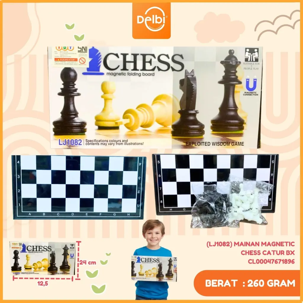 [CL000476718] (LJ1082) MAINAN MAGNETIC CHESS CATUR BX96