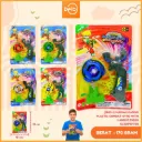 (6869-1) MAINAN GASING PLASTIC COMBAT GYRO WITH HANDLE BX240