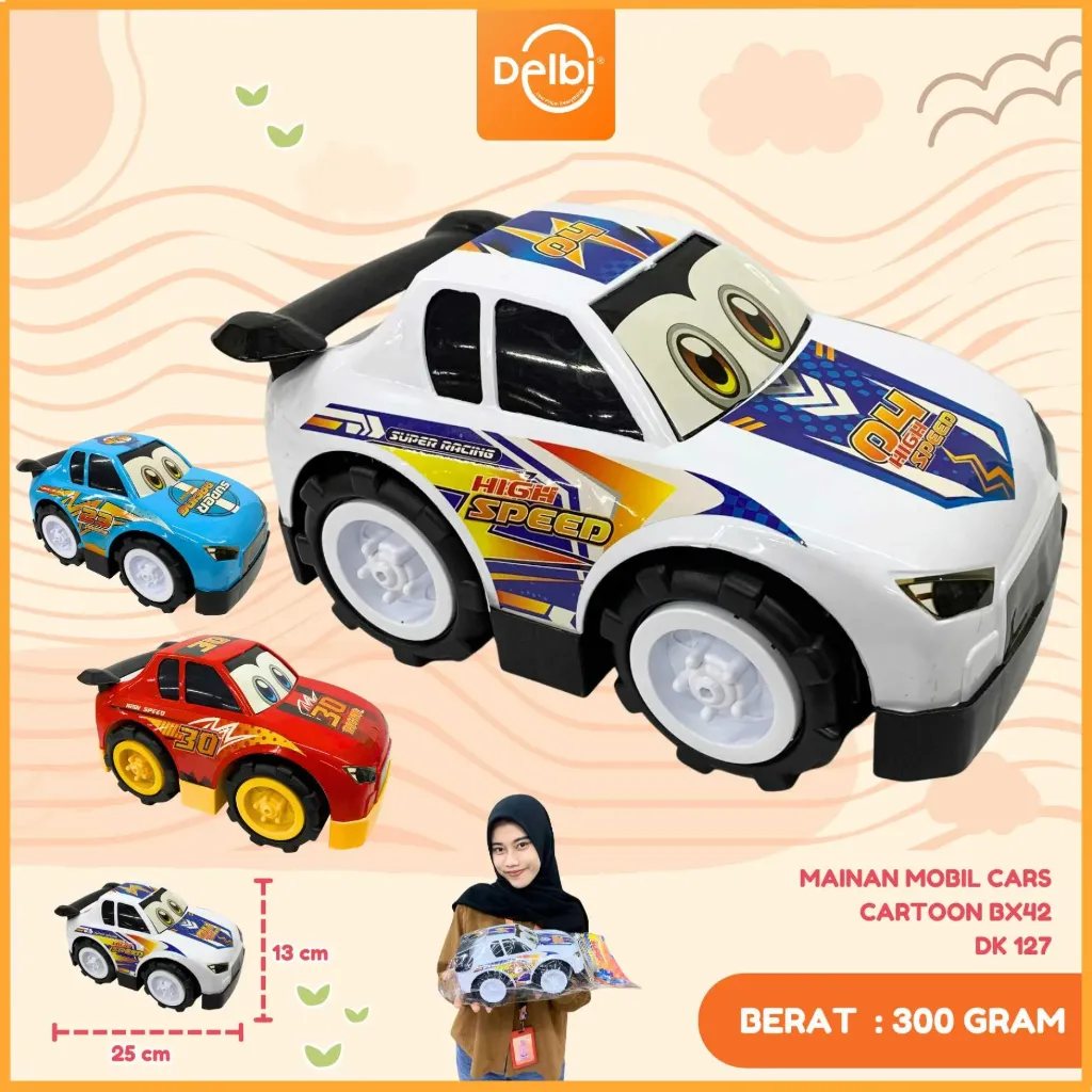 [DK 127] MAINAN MOBIL CARS CARTOON PLASTIK PP BX42