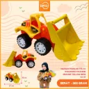 MAINAN MOBILAN TRUCK BUILDOZER MACHINE ORANGE YELLOW PLASTIK PP BX46