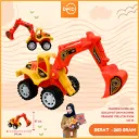 MAINAN MOBILAN EXCAVATOR MACHINE ORANGE YELLOW PLASTIK PP BX36