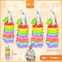 MAINAN EDUKASI DONAT PUTAR SUSUN BENTUK BUNGA BX108