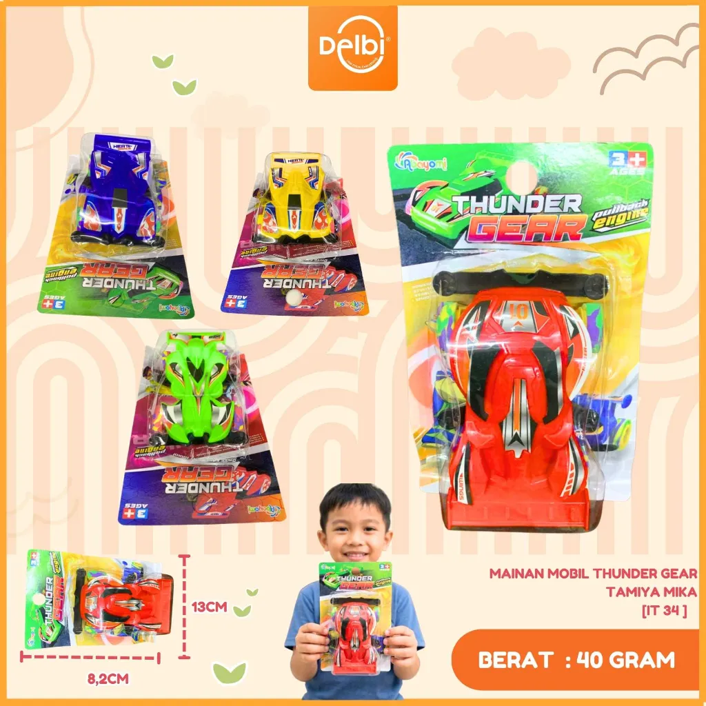 MAINAN MOBIL THUNDER GEAR TAMIYA MIKA BX144