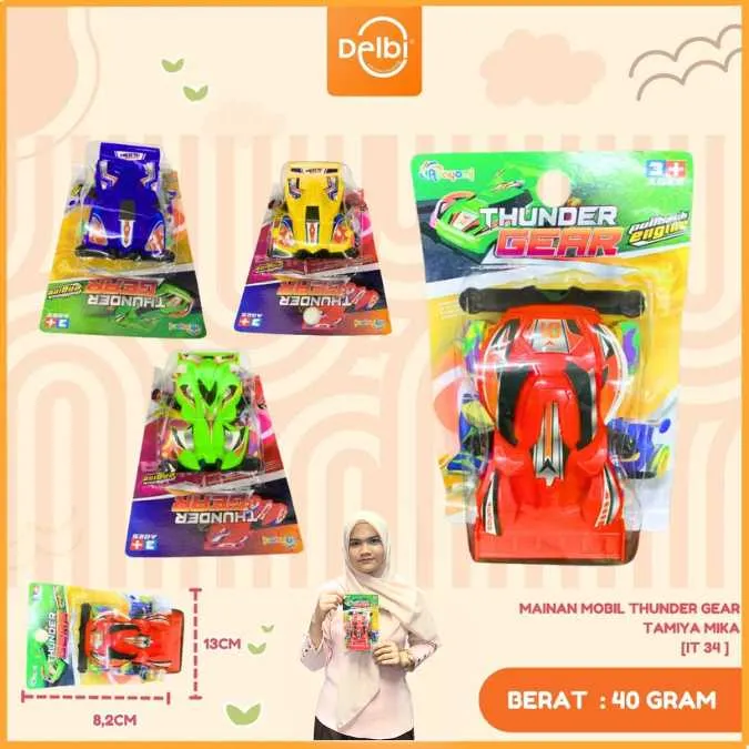 [IT 34] MAINAN MOBIL THUNDER GEAR TAMIYA MIKA BX144