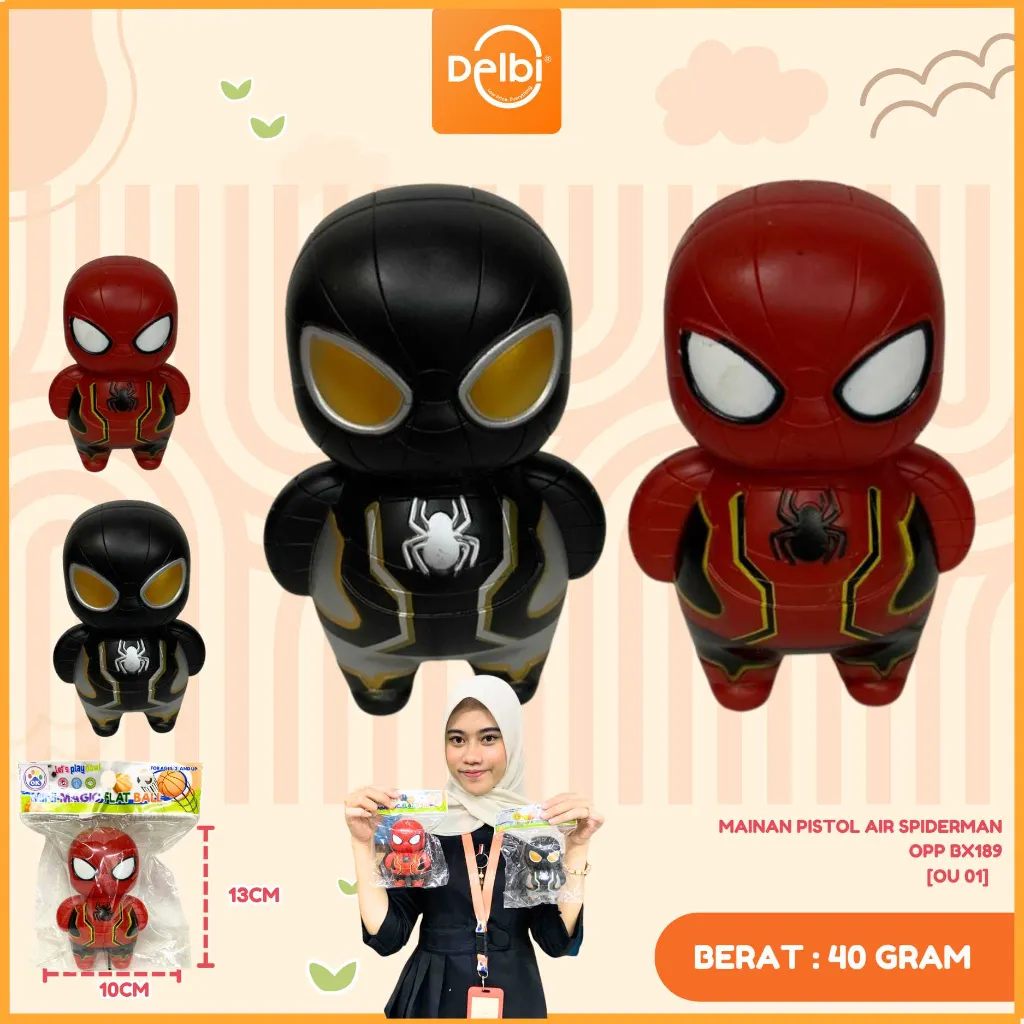 [OU 01] MAINAN PISTOL AIR SPIDERMAN OPP BX189