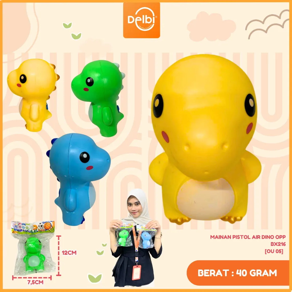 MAINAN PISTOL AIR DINO OPP BX216