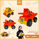 MAINAN MOBILAN 2IN1 MINI BUILDING DUMP TRUCK + SMALL BULLDOZER PLASTIK PP BX60