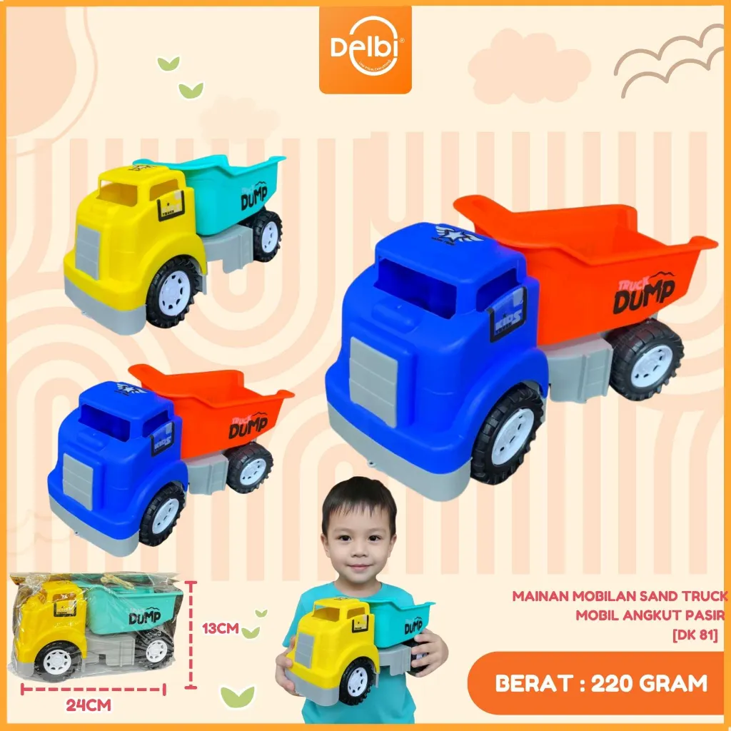[DK 81] MAINAN MOBILAN SAND TRUCK MOBIL ANGKUT PASIR BX45