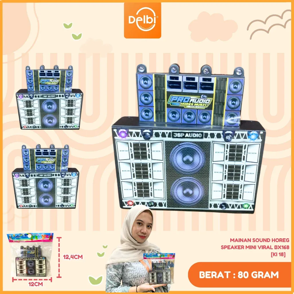 MAINAN SOUND HOREG SPEAKER MINI VIRAL BX168