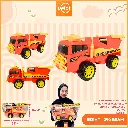 MAINAN MOBILAN TRUCK SWING ARM GERAGE YELLOW ORANGE MOBIL ANGKUT SAMPAH PLASTIK OPP BX48