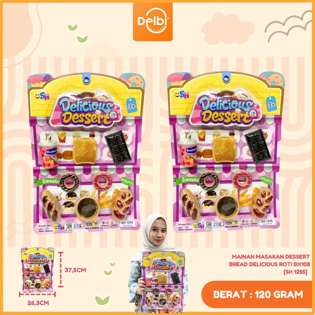 MAINAN MASAKAN DESSERT BREAD DELICIOUS ROTI BX108