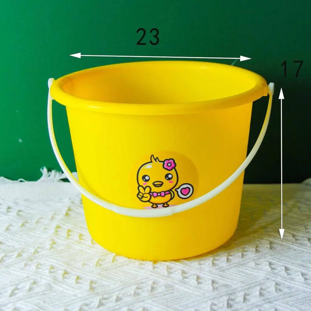 (88-3) EMBER KECIL MOTIF BEBEK YELLOW SMALL BUCKET BX200