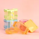 (AA039) BOX FOOD CONTAINER TRANSPARANT WADAH TEMPAT PENYIMPANAN DUA LAPIS WARNA BX20 BX280