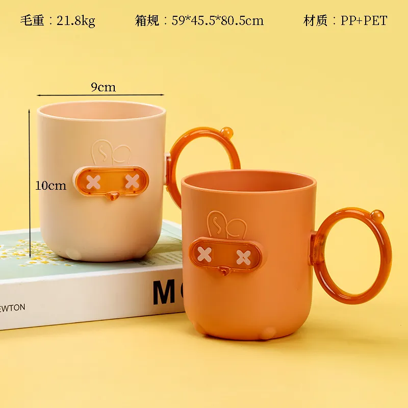 [2161600122] (1107) GELAS MOTIF KELINCI DUA WARNA DENGAN GAGANG BX10 BX240