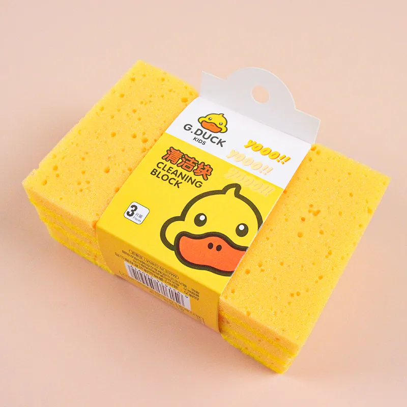 [3070500006] 0919 SPONS CUCI PIRING YELLOW 3PCS SIKAT SERBAGUNA BX12 BX204