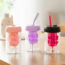 (4030-F) BOTOL MINUM GELAS SIMPLE UNTUK TEA AROMA BX60