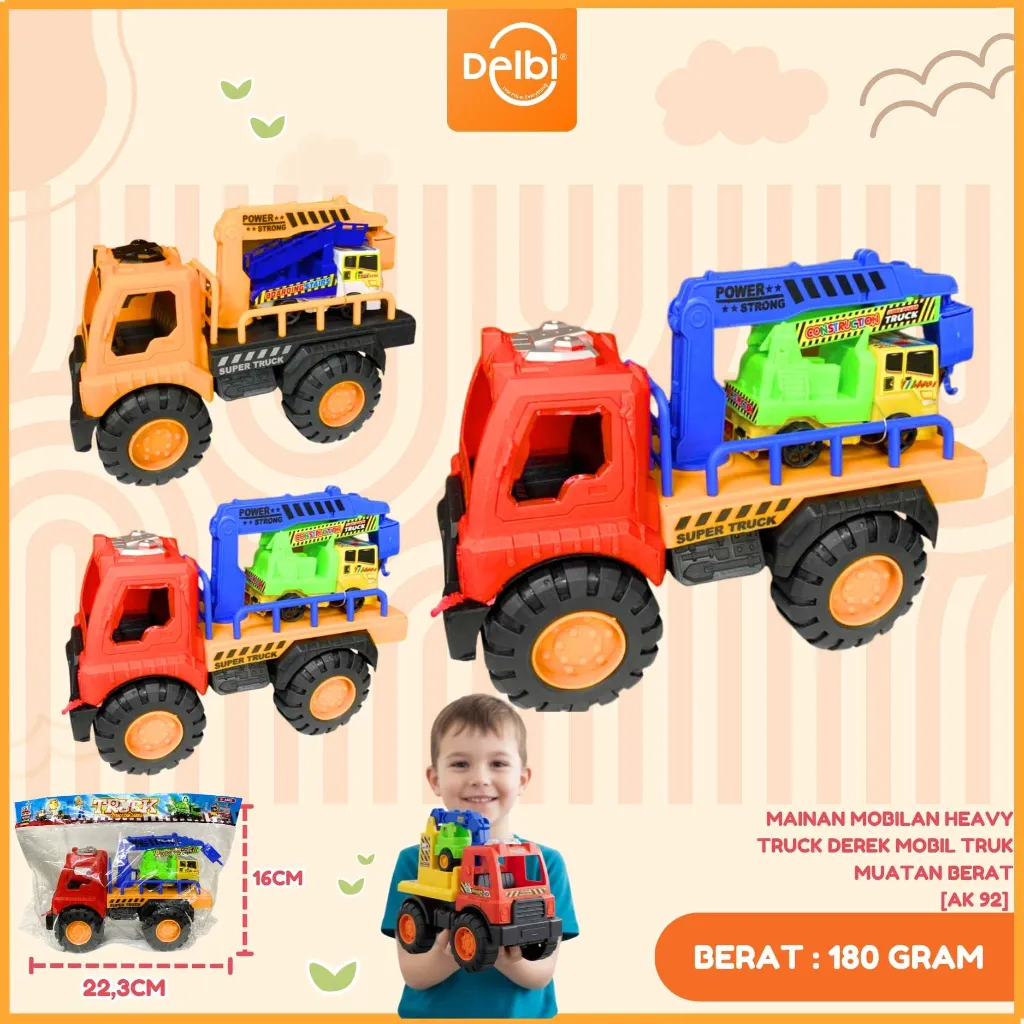 MAINAN MOBILAN HEAVY TRUCK DEREK MOBIL DENGAN ISIAN MOBIL MINI BX55