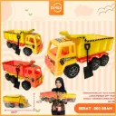 MAINAN MOBILAN TRUCK DUMP LURUS PENDEK OPP TRUK ANGKUT ORANGE KUNING  PLASTIK OPP BX70