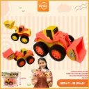 MAINAN MOBILAN MINI CONSTRUCTION BULLDOZER YELLOW ORANGE PLASTIK OPP BX224