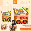 MAINAN MOBILAN MINI CITY VEHICLES FIRE TRUCK YELLOW ORANGE MIKA BX164
