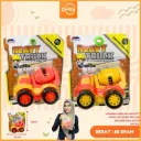 MAINAN MOBILAN MINI CITY VEHICLES MIXER YELLOW ORANGE MIKA BX180