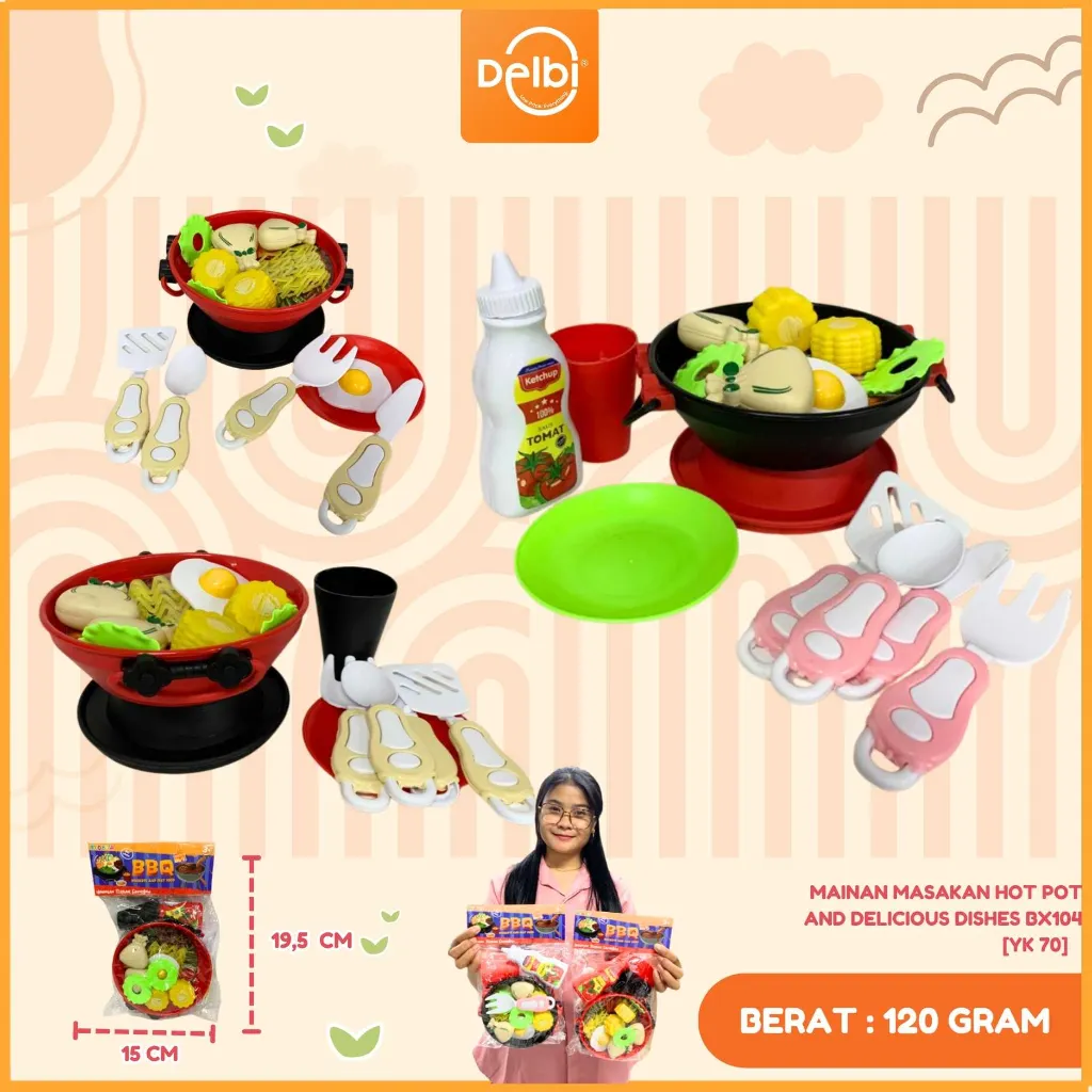 [YK 70] MAINAN MASAKAN HOT POT AND DELICIOUS DISHES BX104