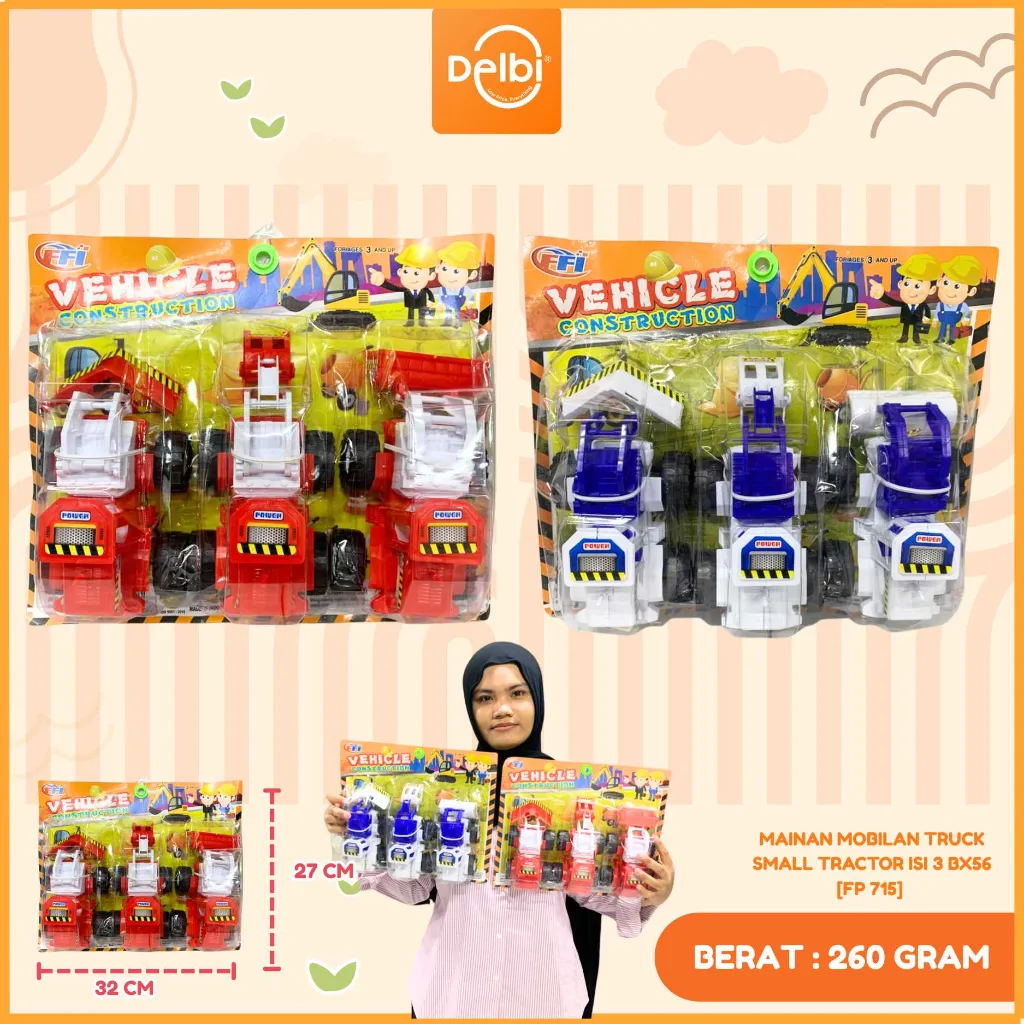 MAINAN MOBILAN TRUCK SMALL TRACTOR ISI 3 BX56