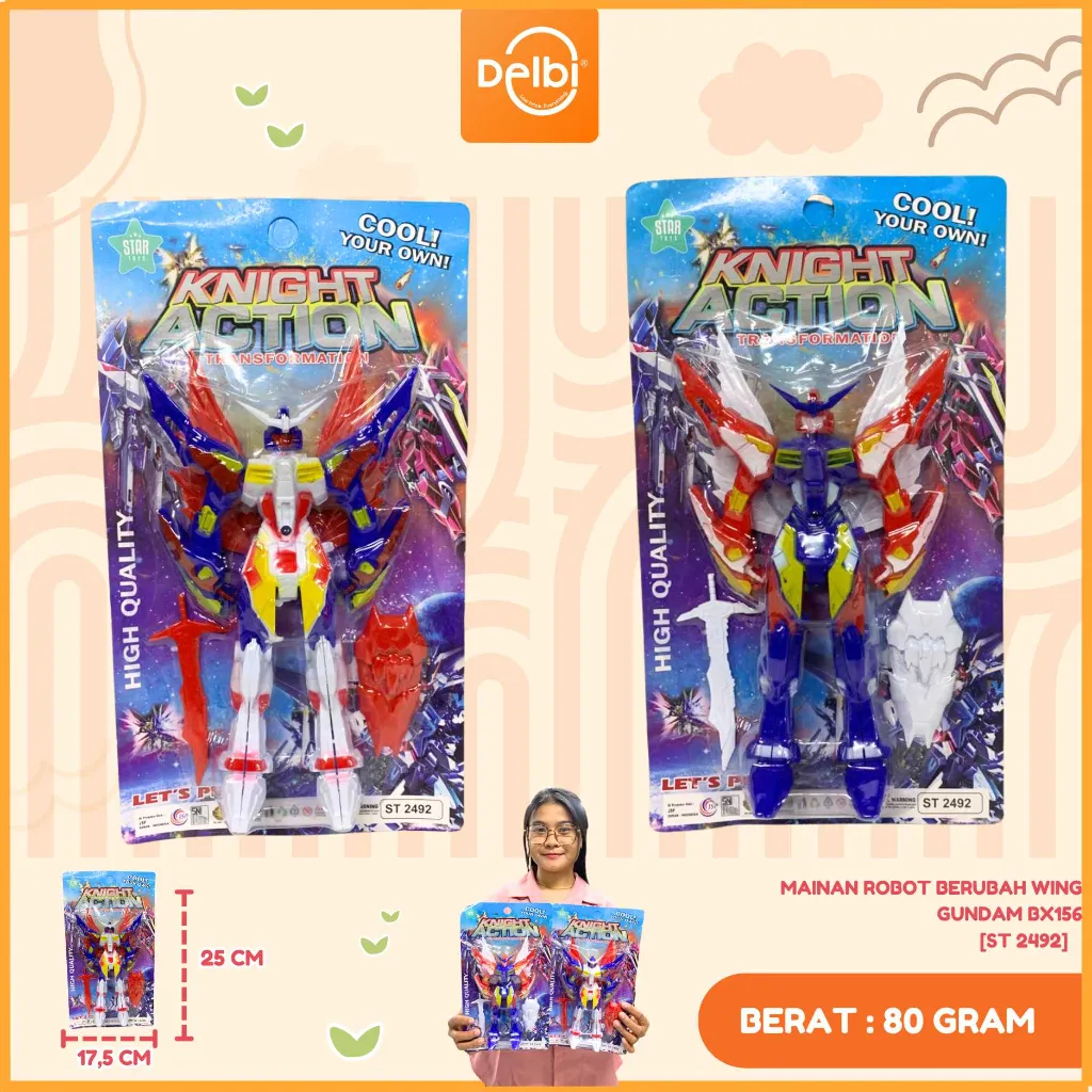[ST 2492] MAINAN ROBOT BERUBAH WING GUNDAM BX156
