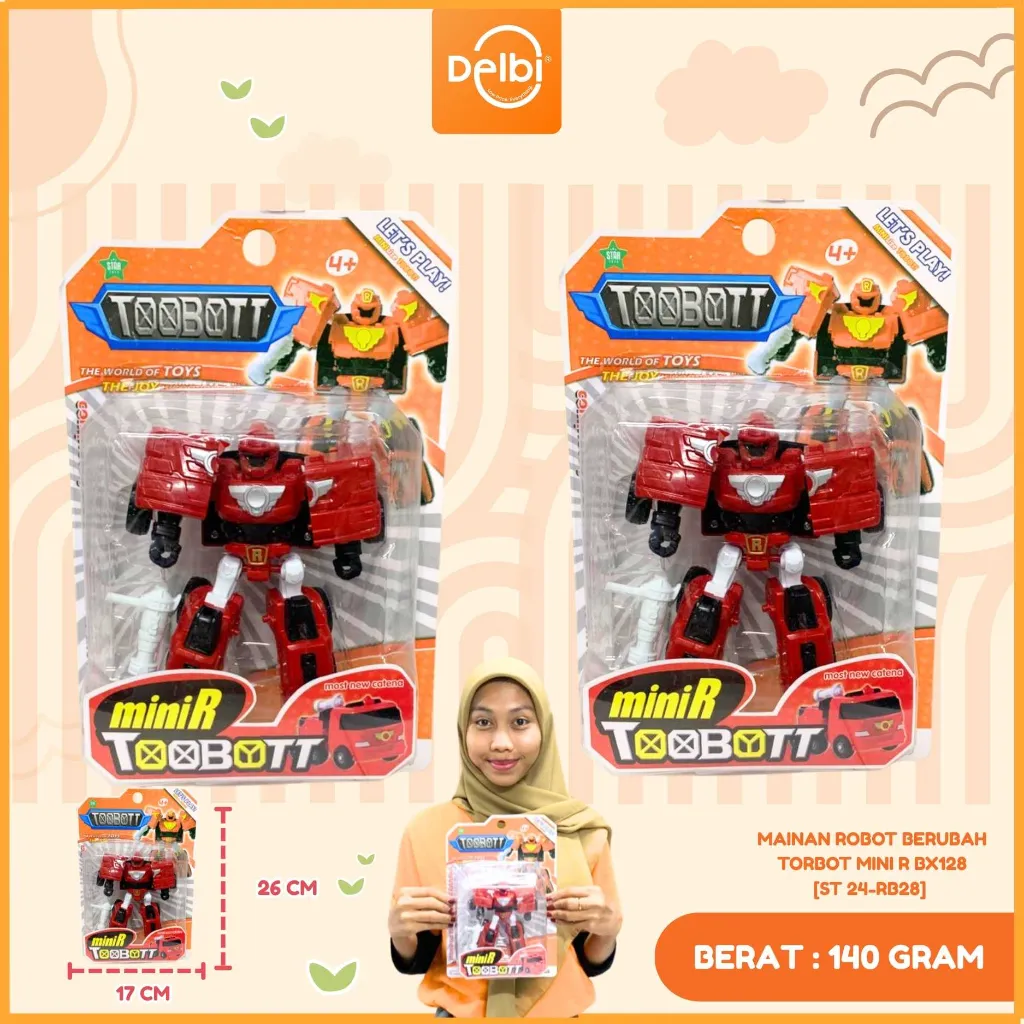 [ST 24-RB28] MAINAN ROBOT BERUBAH TORBOT MINI R BX128