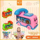 MAINAN EDUKASI ANAK MUSIC TELEPHON BUS DENGAN SUARA TELEPON KECIL BX192